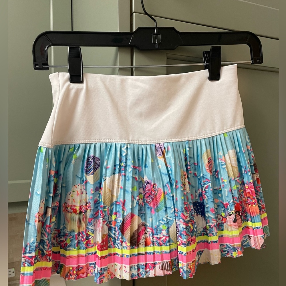 Lucky in love cupcake girls tennis skirt